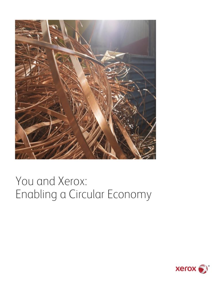 Enabling A Circular Economy, Go Green, Recycle, Xerox, Environment, Office Automation Solutions