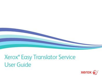 User Guide, Xerox, Easy Translator Service, Office Automation Solutions